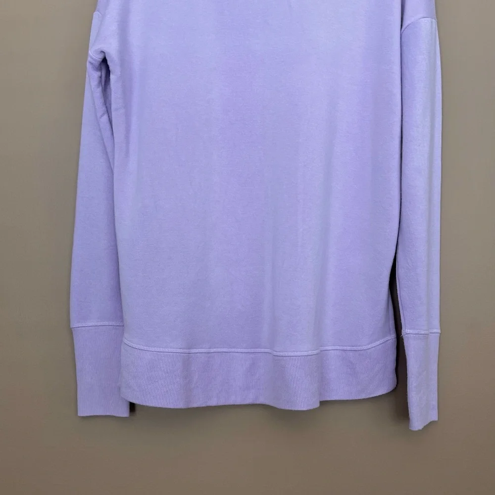 {Athleta} Coaster Luxe Pullover Sweatshirt in Lilac Purple - Women's Medium - Picture 6 of 9